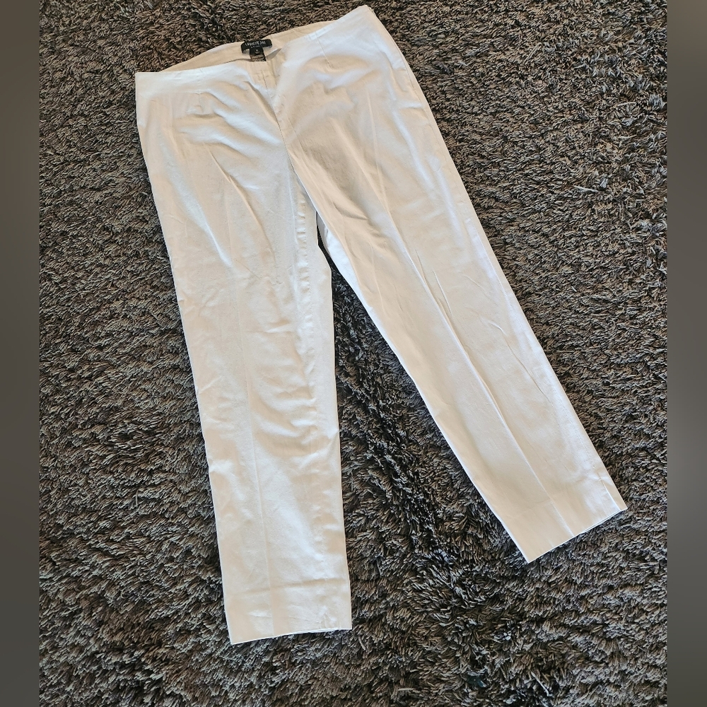 Lafayette 148 size 10 white pant Cotton